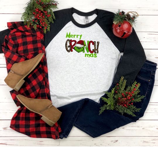Merry Grin Shirt - funny character Unisex 3\4 Sleeve Baseball Tee