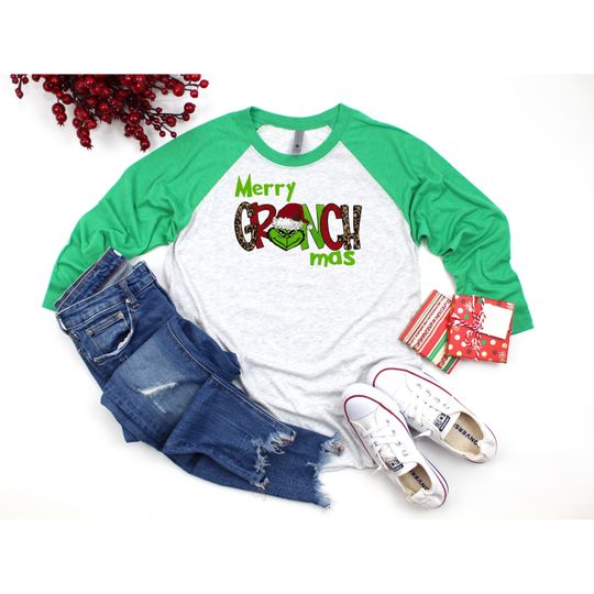 Merry Grin Shirt - funny character Unisex 3\4 Sleeve Baseball Tee