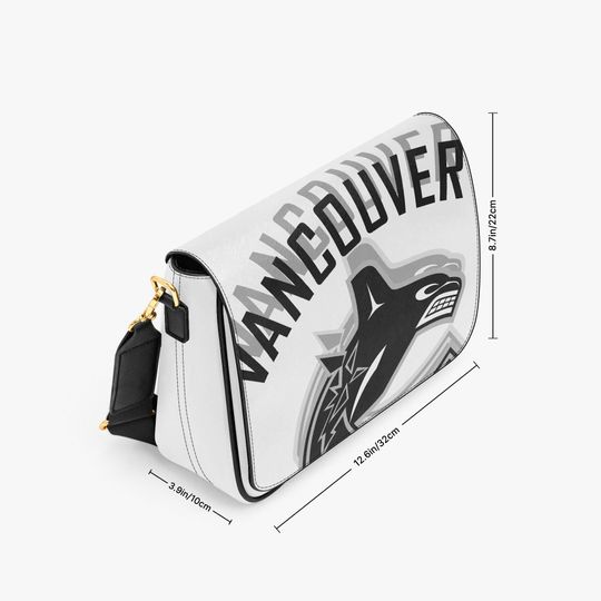 Vancouver Canucks Personalized Shoulder Bag, Custom Name NHL Fan Gift