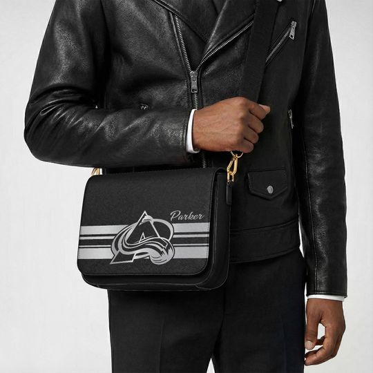 Colorado Avalanche Personalized Messenger Bag, NHL Hockey Everyday Fan Crossbody
