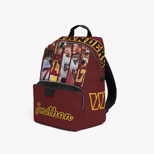 Custom Washington Gift Backpack, Personalized Name & Photo Backpack, Washington Football Inspired Personalized Fan Bag