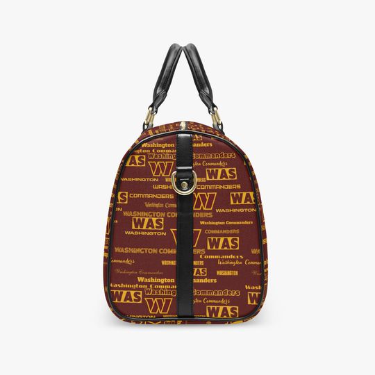 Personalized PU Leather Weekender Bag for Travel and Football Supporters