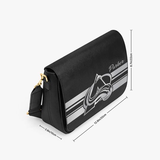 Colorado Avalanche Personalized Messenger Bag, NHL Hockey Everyday Fan Crossbody