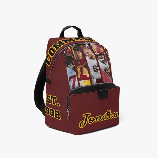Custom Washington Gift Backpack, Personalized Name & Photo Backpack, Washington Football Inspired Personalized Fan Bag