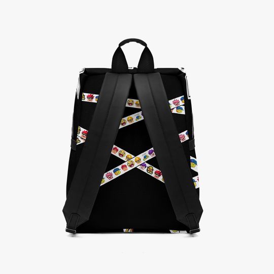 Custom Name Roblox Inspired Gamer Backpack  Personalized PU Leather Bag Gift for Kids, Teens, Boys, Girls