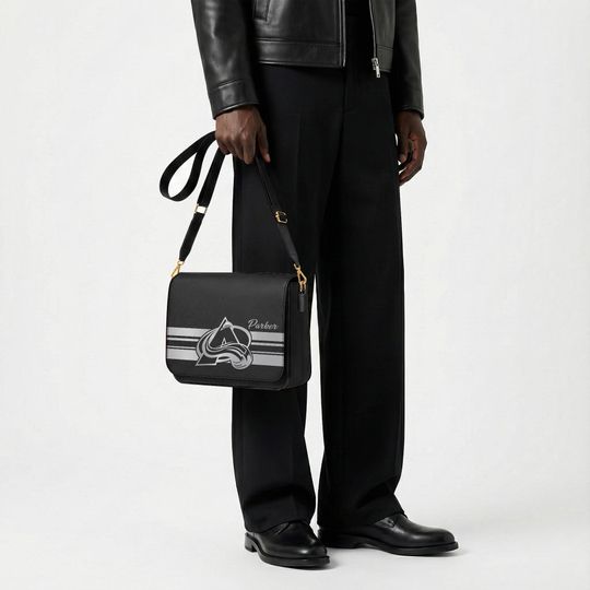 Colorado Avalanche Personalized Messenger Bag, NHL Hockey Everyday Fan Crossbody