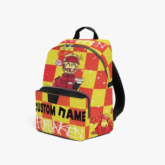 Elliot Backpack - Custom name - Roblox Backpack - Pizza Lover Gift