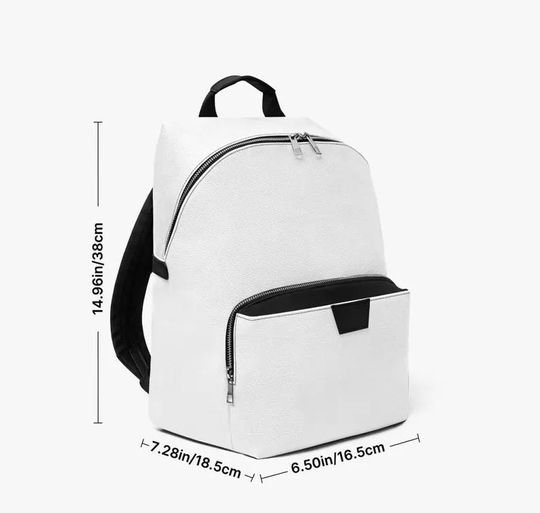 Customized Laptop Backpack for Women - Leather Work Backpack