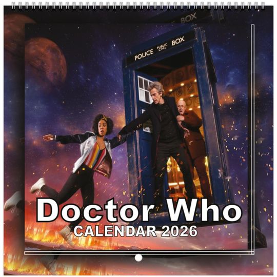 Doctor Who 2026 Vertical Wall Calendar