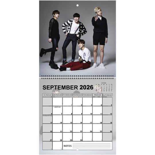 BTS Wall Calendar 2026 Legendary Moments