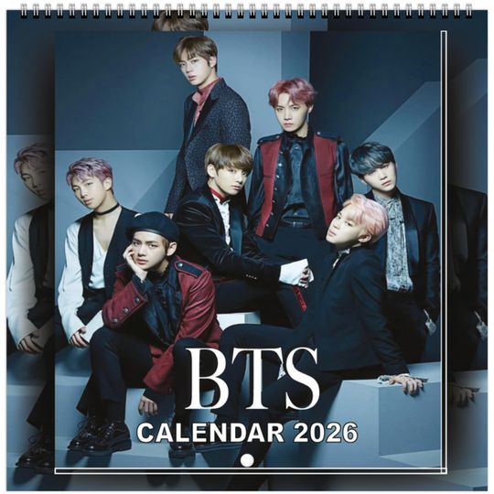 BTS Wall Calendar 2026 Legendary Moments