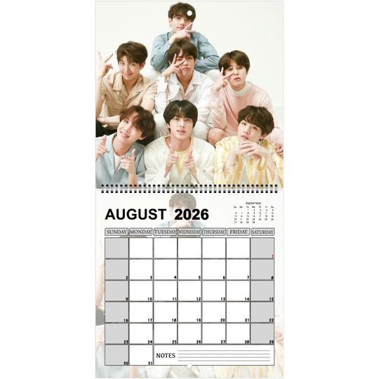 BTS Wall Calendar 2026 Legendary Moments