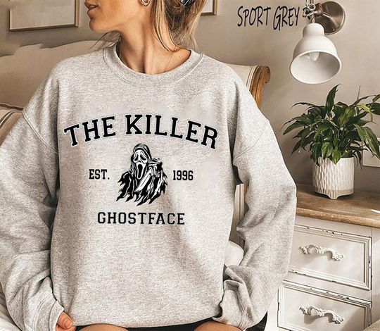 The Killer Est 1996 Ghostface Sweatshirt, Horror Movies Characters Sweatshirt