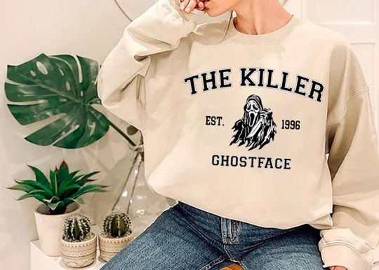 The Killer Est 1996 Ghostface Sweatshirt, Horror Movies Characters Sweatshirt