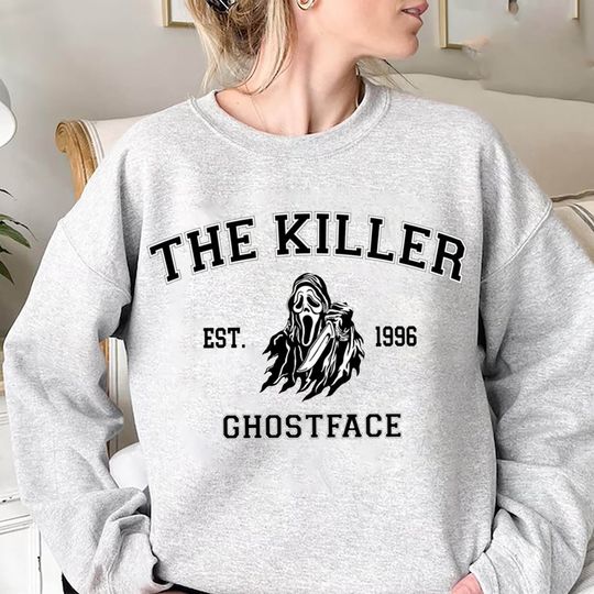 The Killer Est 1996 Ghostface Sweatshirt, Horror Movies Characters Sweatshirt