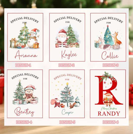 Personalized Santa Sacks, Christmas Stocking, Christmas Sacks With Name & Initial, Christmas Eve Gift Bag, Add Name Large Letter