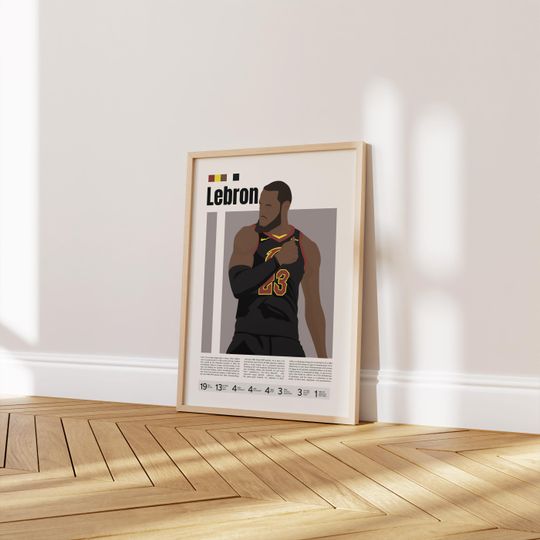 LeBron James NBA Poster - Premium Matte Vertical Art Print