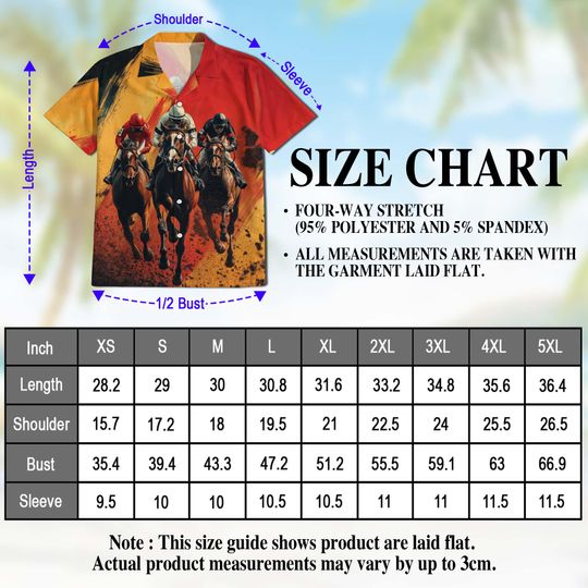 Horse Racing Hawaiian Shirt | Rustic Derby Jockey Aloha S-5XL
