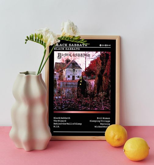 Black Sabbath Poster | Black Sabbath Poster | Album Poster Prints | Wall Decor Posters