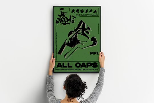 MF Dooom Album Cover Poster: Music Wall Art Print