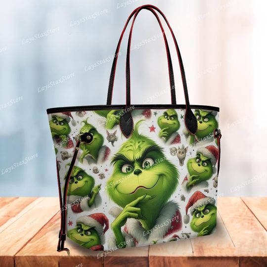 funny character Christmas Tote Handbag, funny character Women Bags, funny character Lovers Handbag, Woman Handbag, Christmas Gifts