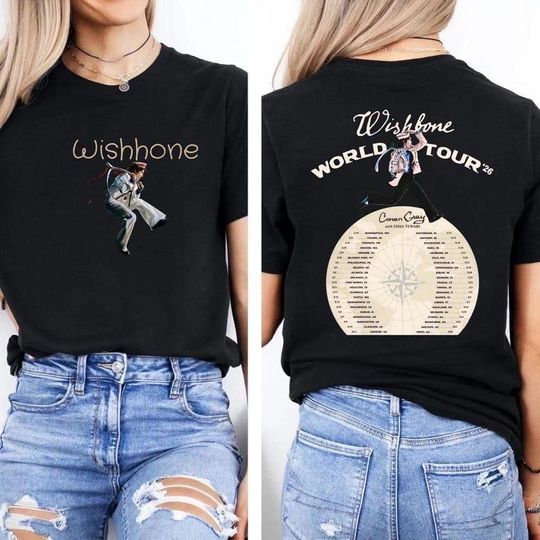 Conan Gray Wishbone World Tour 2026 Two Sided T-Shirt
