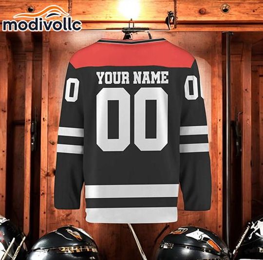 Custom Sonic Hockey Jersey: Personalized Name & Number, Birthday Gift