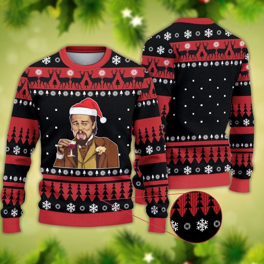 Leonardo DiCaprio Christmas Ugly Christmas 3D Sweater