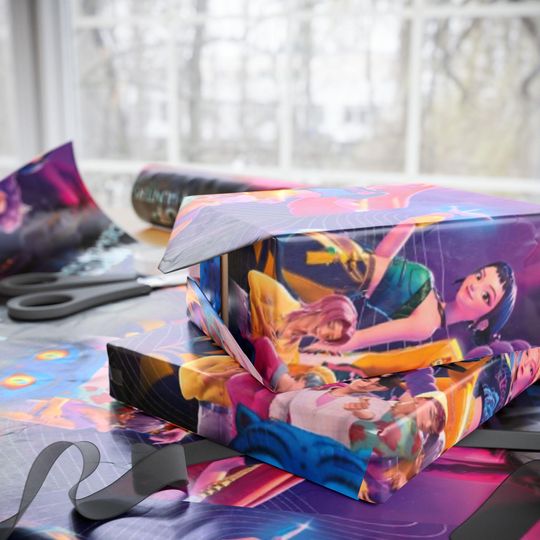 K-Pop Demon Hunters wrapping paper