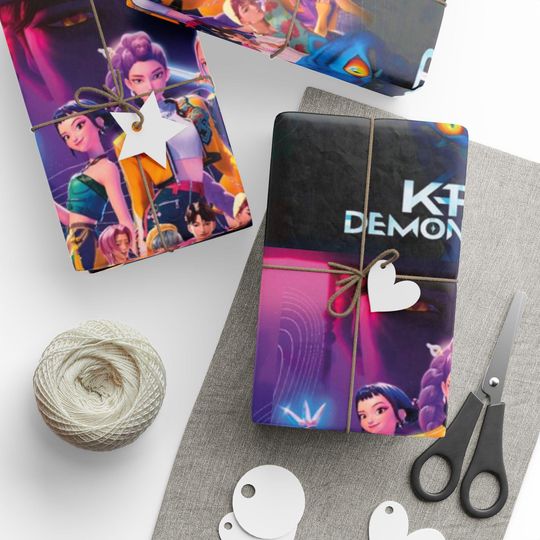K-Pop Demon Hunters wrapping paper