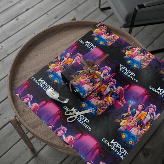 K-Pop Demon Hunters wrapping paper