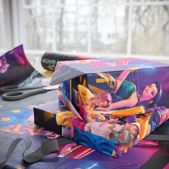 K-Pop Demon Hunters wrapping paper