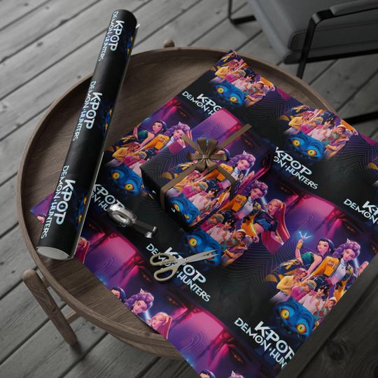 K-Pop Demon Hunters wrapping paper