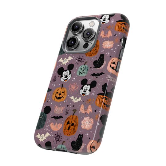 Halloween Mickey Phone Case: Cute Pumpkin Cover for iPhone