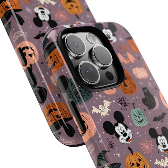 Halloween Mickey Phone Case: Cute Pumpkin Cover for iPhone