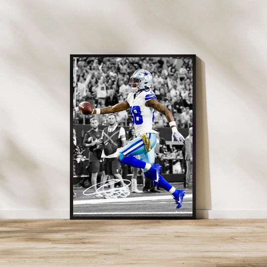 CeeDee Lamb Digital Art Print: Dallas Cowboys Man Decor