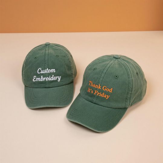 Custom Text Embroidered Hat, Personalized Cap, Vintage Baseball Hat, Custom Logo Hat, Gift for New Dad Mom, Gift for Bride, Bachelorette Hat