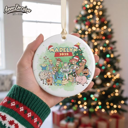 Personalized Toy Story Ornament: Custom Christmas Keepsake for Kids