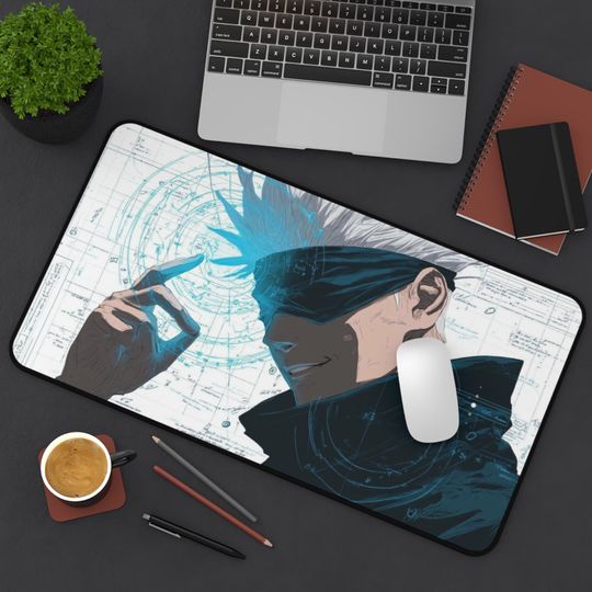 Jujutsu Satoru Gojo Anime Desk Mat and Mouse Pad
