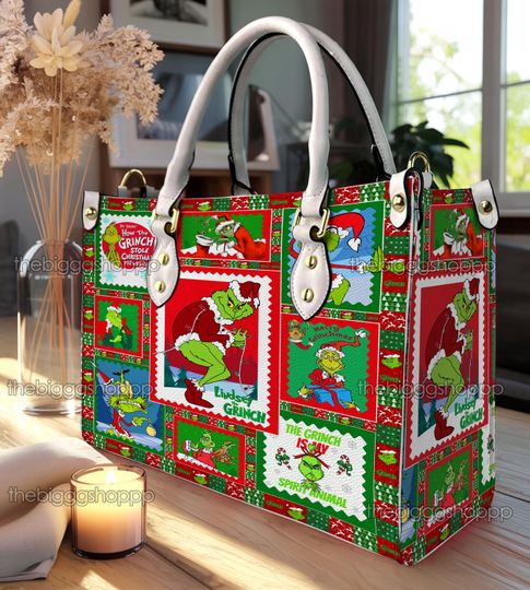 Christmas Funny Character Leather Handbag