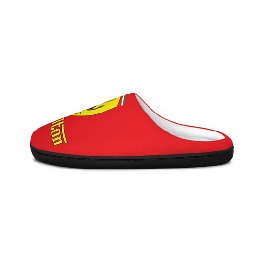 Lewis Hamilton Badge Slippers | Red Indoor Slippers
