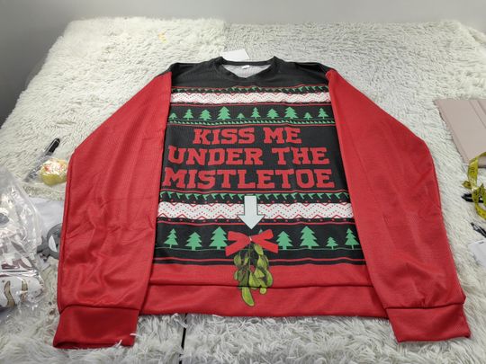 Anti-Hero Red Ugly Christmas Sweater | Mercenary Comic Fan Gift | Hilarious Nerdy Holiday Jumper | Funny pop culture sweater