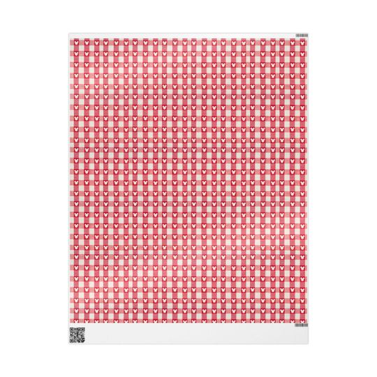 Mickey Christmas Wrapping Paper: Disney Red Gingham Mouse Gift Wrap