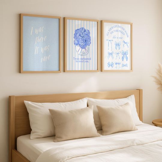 Taylorr Inspired Art Print Set, Girly College RoomDecor