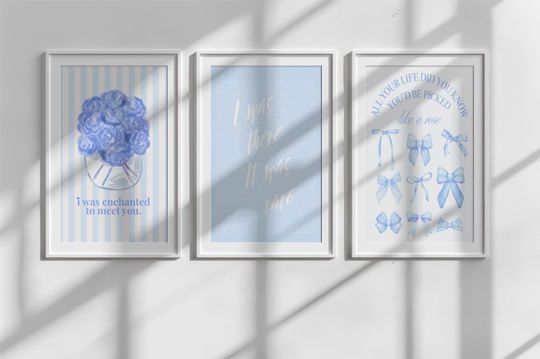 Taylorr Inspired Art Print Set, Girly College RoomDecor