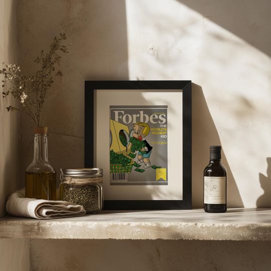 Forbes Wall Art | Richie Rich Poster | Hustler Edition Poster