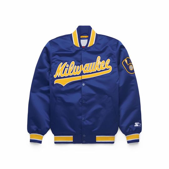 Milwaukee Team Brewers Baseball Jacket, Major League Baseball Fan Jacket