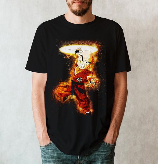 Krillin Vintage DBZ Shirt, Krillin Super Saiyan Vintage T Shirt