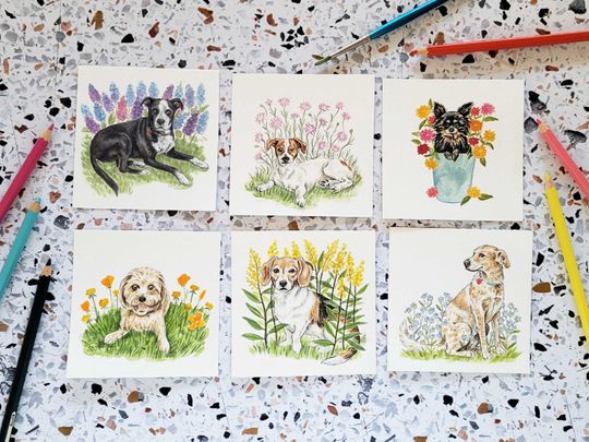 2026 Tiny Dogs and Flowers Calendar