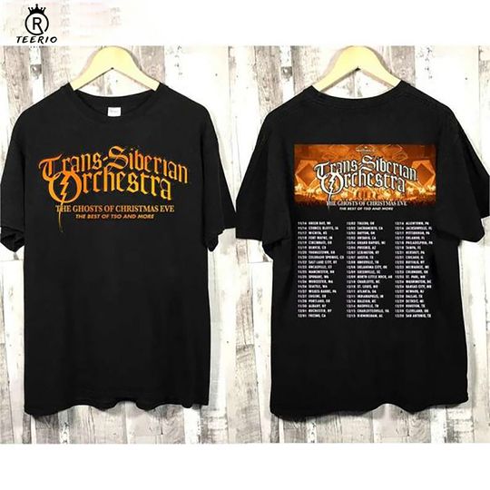 Trans-Siberian Orchestra The Ghost Of Christmas Eve Winter Tour 2022 Double Sided Shirt